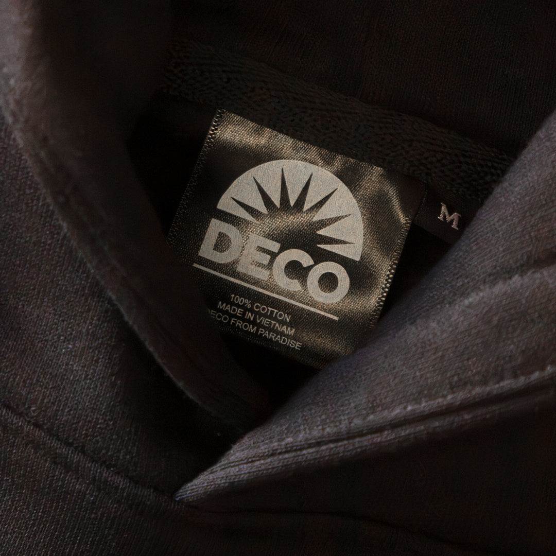 FOREVER EMB PULLOVER HOODIE - PITCH BLACK