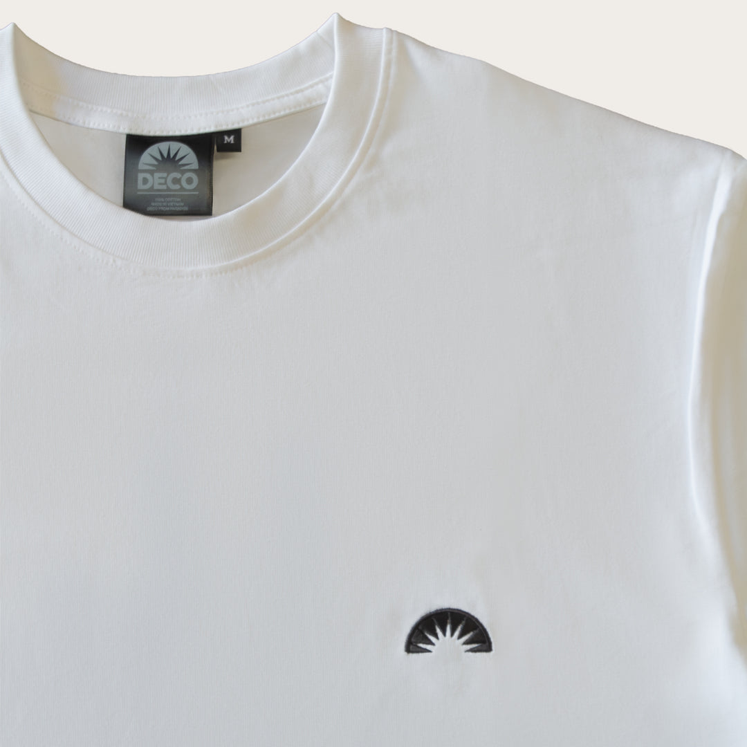 FOREVER EMB T-SHIRT - WHITE